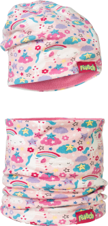 Reusch Kids Hat and Scarf Set 6589040 3748 pink 1